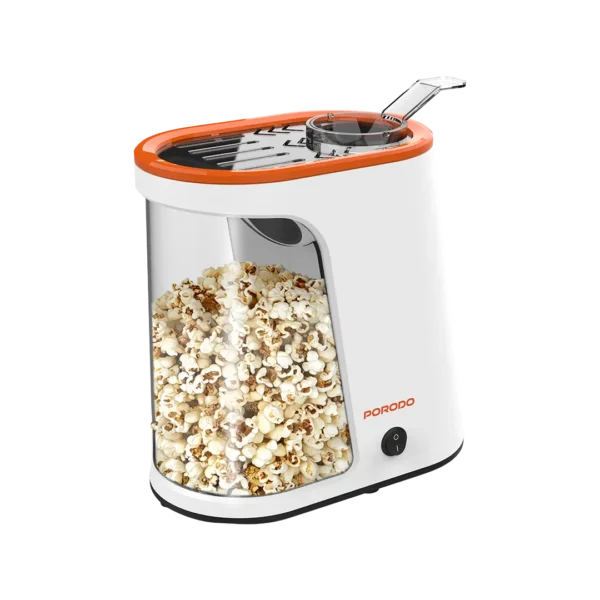 Porodo Lifestyle Air-Popped Popcorn Maker - White/Orange